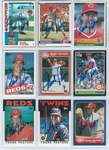 Frank Pastore Signed Cards